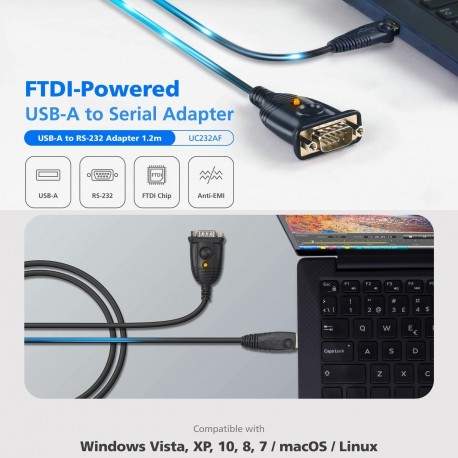 Adapter ATEN UC232AF USB na RS232 (Serial), FTDI