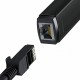 Adapter Baseus USB-C 3.1 na RJ45, črn, WKQX000301