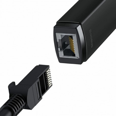 Adapter Baseus USB-C 3.1 na RJ45, črn, WKQX000301