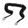 Kabel telefonski 4-žilni spiralni 2.0m