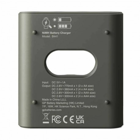 Polnilec za baterije + 4x baterije AA 2100mAh GP ReCyko E441