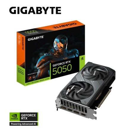 Grafična kartica GIGABYTE GeForce RTX 5050 Windforce OC 8G, 8GB GDDR6
