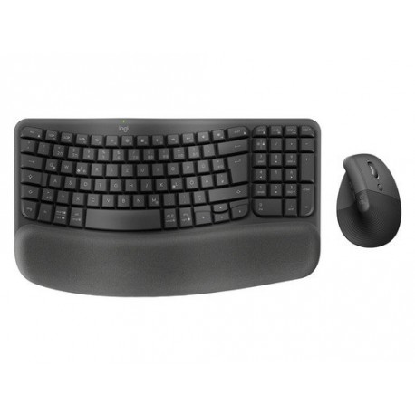 Tipkovnica in miška Logitech Wave Keys and Lift COMBO, grafitna, SLO g.