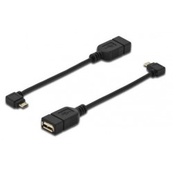 Kabel USB A-B mikro 0.2m kotni