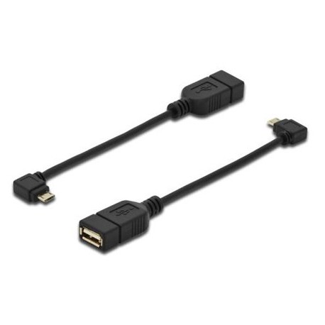 Kabel USB A-B mikro 0.2m kotni
