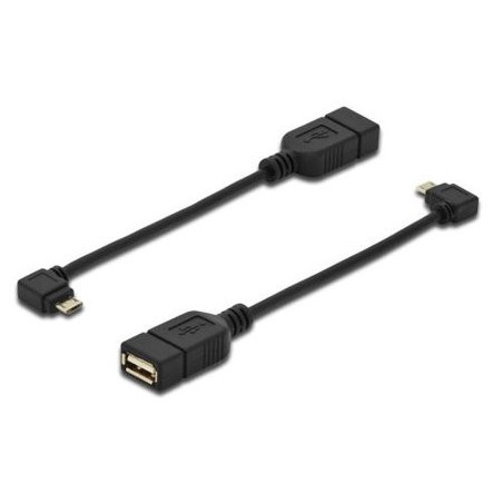 Kabel USB A-B mikro 0.2m kotni