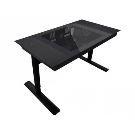 Miza z ohišjem Lian Li DK-07, eno/dvosistemska, dvižna, črna