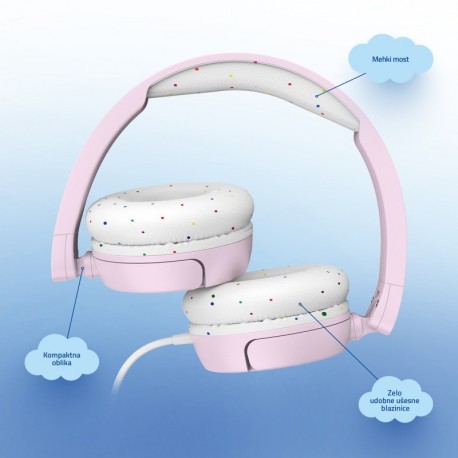 Slušalke LAMAX SoundKid1, roza