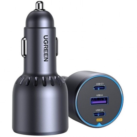 Polnilec Ugreen 75W 3-portni avtomobilski