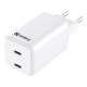 Polnilec Sandberg AC Dual USB-C PD 65W (EU), 441-56