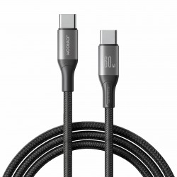 Kabel Joyroom S-A28 USB C-C, 1m, 60W, črn