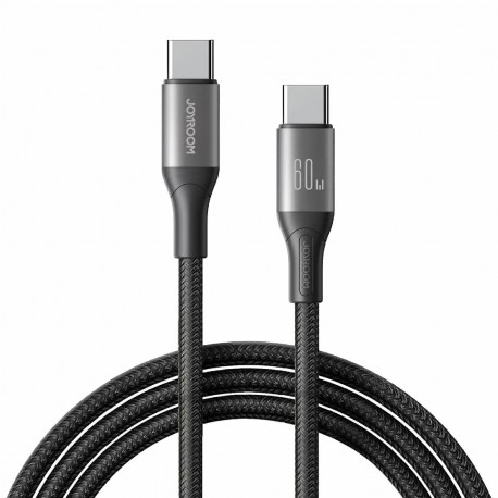 Kabel Joyroom S-A28 USB C-C, 1m, 60W, črn