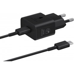 Polnilec Samsung 25W, USB-C/C, črn