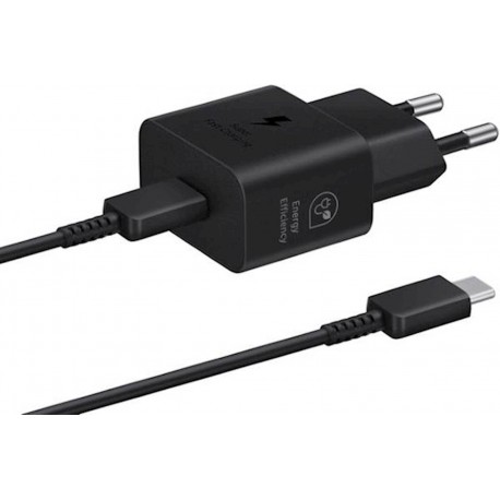 Polnilec Samsung 25W, USB-C/C, črn