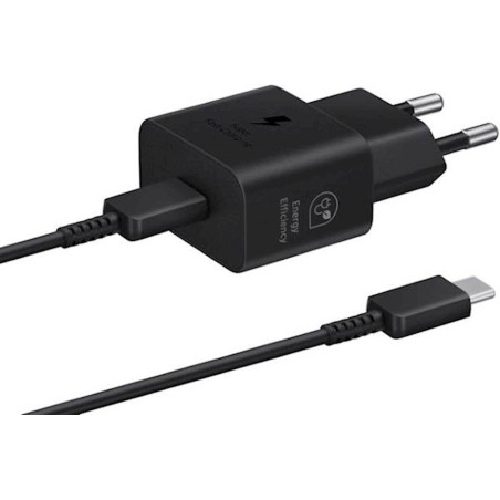 Polnilec Samsung 25W, USB-C/C, črn