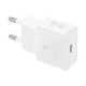 Polnilec Samsung 25W, USB-C/C, bel