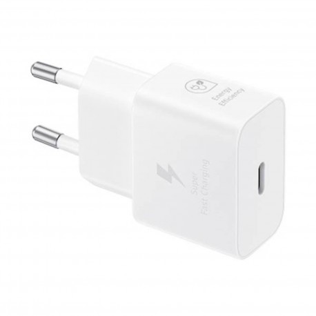 Polnilec Samsung 25W, USB-C/C, bel