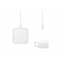 Polnilna postaja Samsung 15W + adapter + kabel, brezžična, bela