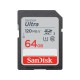 Pomnilniška kartica SDXC SanDisk 64GB Ultra, 140MB/s, UHS-I, C10