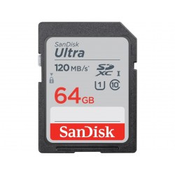 Pomnilniška kartica SDXC SanDisk 64GB Ultra, 140MB/s, UHS-I, C10