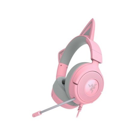 Slušalke Razer Kraken Kitty V3 X Quartz, roza