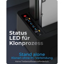 Icybox IB-1232CL-U3 docking & clone postaja za 2,5 in 3