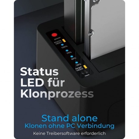 Icybox IB-1232CL-U3 docking & clone postaja za 2,5 in 3