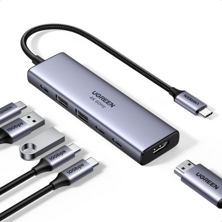 Priklopna postaja Ugreen 35999, 6-v-1, USB-C