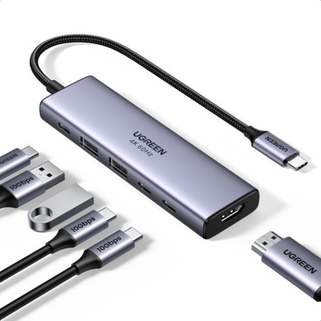 Priklopna postaja Ugreen 35999, 6-v-1, USB-C