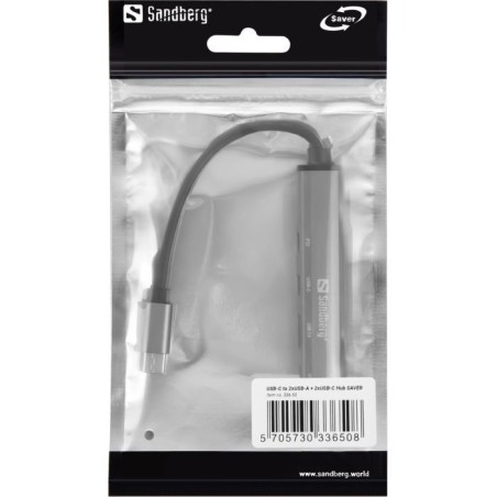 Hub Sandberg 336-50, 5-portni, USB-C