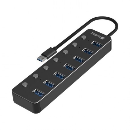 Hub Sandberg 134-33, 7-portni, USB 3.0