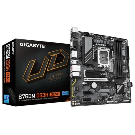 Matična plošča GIGABYTE B760M DS3H GEN5, DDR5, LGA1700, mATX