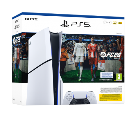 Igralna konzola PlayStation 5 Slim, 1 TB in igra FC26