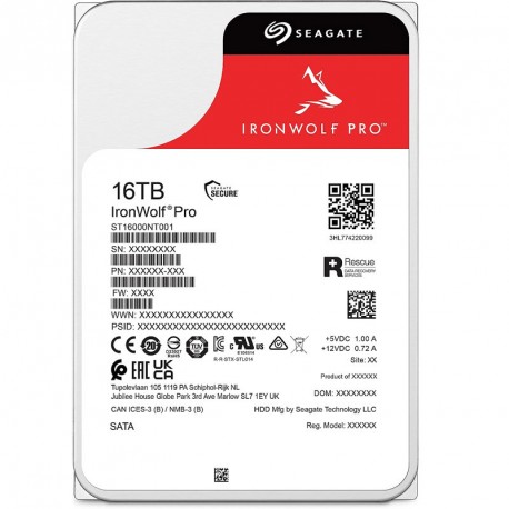 Trdi disk 16TB 3.5 SATA3 Seagate IronWolf Pro NAS ST16000NT001