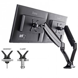 Namizni nosilec za 2 monitorja IIYAMA DS3002C-B1, do 27"