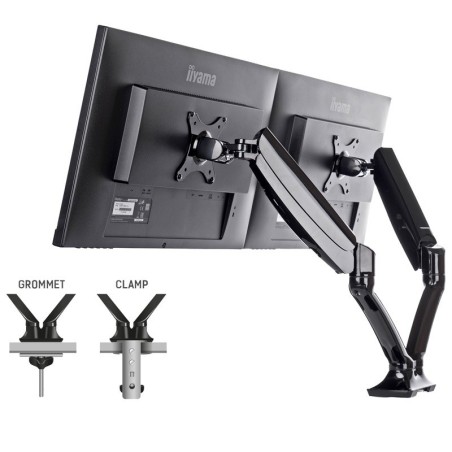 Namizni nosilec za 2 monitorja IIYAMA DS3002C-B1, do 27"