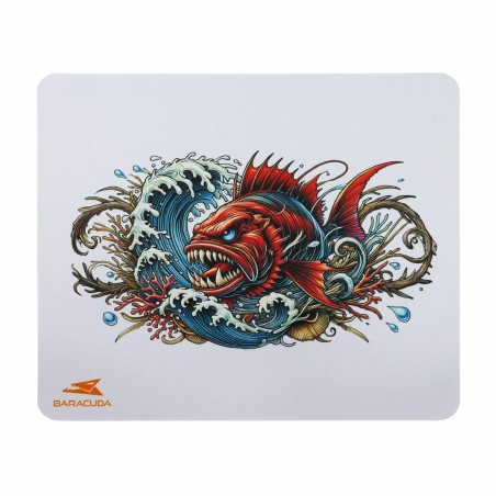 Podloga za miško BARACUDA CORAL, bela