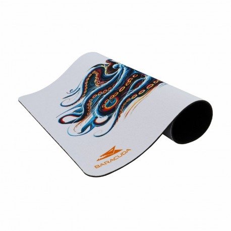 Podloga za miško BARACUDA OCTOPUS, bela
