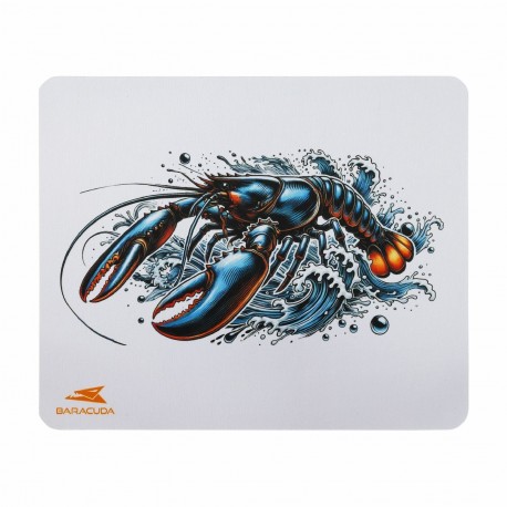 Podloga za miško BARACUDA LOBSTER, bela