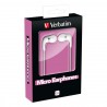 Slušalke ušesne Verbatim Micro, pink, 49112