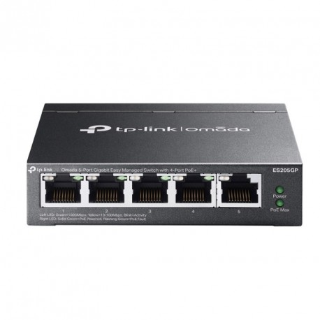 Stikalo (switch) TP-LINK Omada ES205GP, 5-port, PoE+