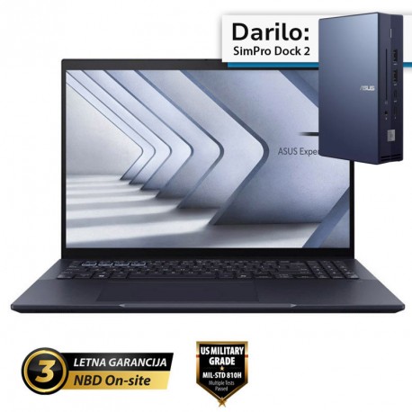 Prenosnik ASUS ExpertBook B5 16" i7-1355U, 32GB, 1TB, RTX2050, W11P