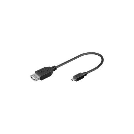 Adapter USB na micro USB OTG Ž/M 0.2m