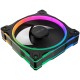 Ventilator za ohišje ASUS Prime MR120 ARGB Reverse, 120mm PWM, črn