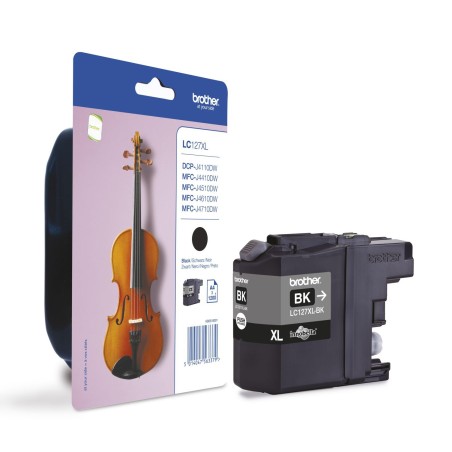 Črnilo za Brother LC127XLBK 1200 strani, črno
