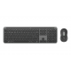 Tipkovnica in miška Logitech Signature Slim Combo MK950, grafitna