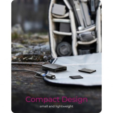 Čitalec kartic Icybox USB 3.0 z USB-A in USB-C priključkom (IB-CR302-CU3)