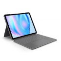 Ovitek s tipkovnico Logitech Combo Touch za iPad Air 11, M2, siv, Slo g.