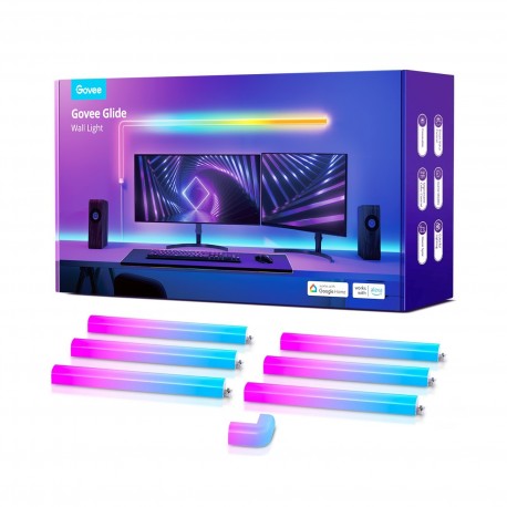Stenska luč GOVEE GLIDE RGBIC 6+1