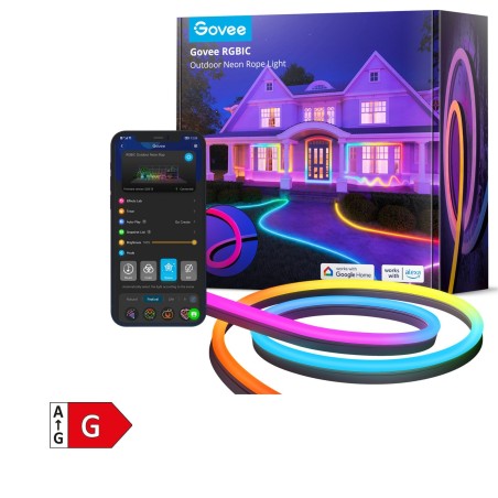 Zunanji svetlobni trak GOVEE Neon Rope RGBIC,10 m